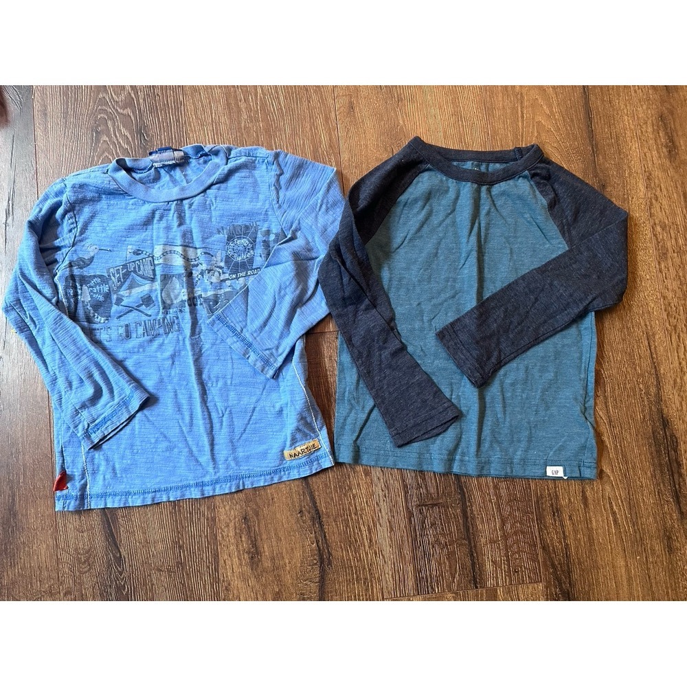 Lot of boys layering longsleeve tops naartjie and gap 4T